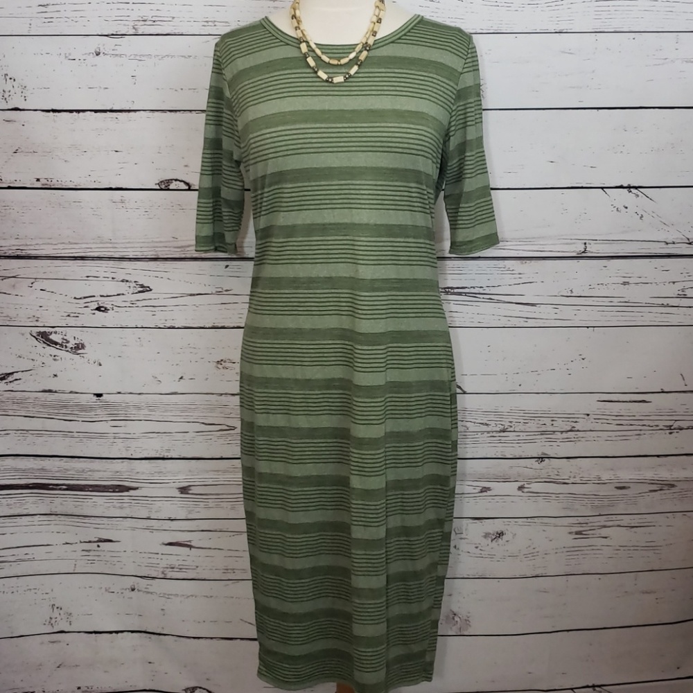 LuLaRoe Julia Simply Comfortable T Shirt Dress L